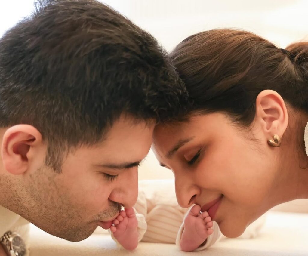 Parineeti Chopra & Raghav Chadha share first photo with baby boy; announce his name as 'Neer'!